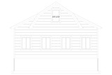 Craftsman House Plan - Tricia Garage 73942 - Rear Exterior