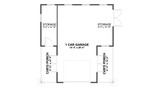 Craftsman House Plan - Tricia Garage 73942 - 1st Floor Plan