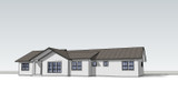 Ranch House Plan - McClellan 73763 - Front Exterior