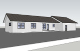 Ranch House Plan - McClellan 73763 - Rear Exterior