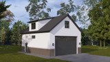 Traditional House Plan - Carl Garage 44535 - Left Exterior