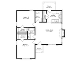 Cottage House Plan - 87882 - 1st Floor Plan