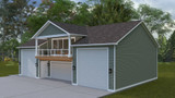 Craftsman House Plan - Victoria Garage 12373 - Front Exterior