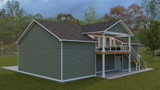 Craftsman House Plan - Victoria Garage 12373 - Rear Exterior