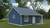 Cottage House Plan - Patch ADU 97220 - Left Exterior