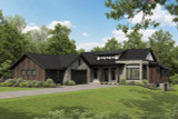 Mountain Rustic House Plan - Dakota Line 37265 - Front Exterior