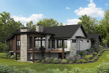 Mountain Rustic House Plan - Dakota Line 37265 - Rear Exterior