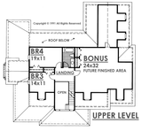 Secondary Image - Country House Plan - Milner 36196 - 2nd Floor Plan