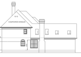 Traditional House Plan - Bridgetown  82354 - Left Exterior