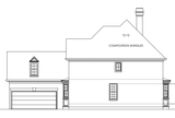 Traditional House Plan - Bridgetown  82354 - Right Exterior