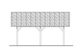 Traditional House Plan - Carport 56795 - Left Exterior