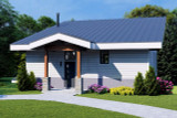 Modern House Plan - Eagle Cliff View 24453 - Rear Exterior