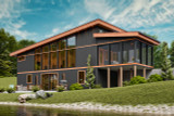 Modern House Plan - Cedarwood Cottage A 87718 - Rear Exterior