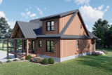 A-Frame House Plan - Laurel Pine Haven 69762 - Rear Exterior