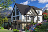 Craftsman House Plan - Pine Haven Creek 4 87703 - Front Exterior