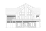 Craftsman House Plan - Pine Haven Creek 4 87703 - Left Exterior