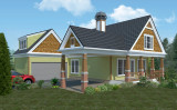 Bungalow House Plan - Emerald River 56482 - Front Exterior