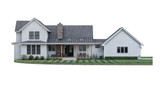 Farmhouse House Plan - Stewart 61962 - Rear Exterior
