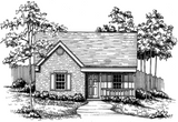 Secondary Image - Cottage House Plan - Barker 60309 - Front Exterior