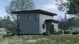 Contemporary House Plan - Sky View Drive 73368 - Rear Exterior
