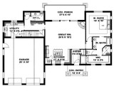 Craftsman House Plan - 40284 - 1st Floor Plan