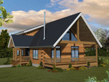 Mountain Rustic House Plan - 87649 - Front Exterior