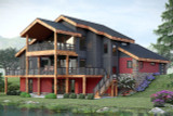 Modern House Plan - Sunset Bay 41391 - Rear Exterior