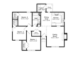 Country House Plan - 58473 - 1st Floor Plan