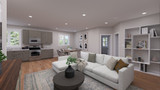 Secondary Image - Craftsman House Plan - Klemetson Garage 96732 - Great Room