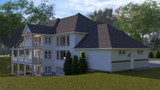 European House Plan - Almeria 10727 - Rear Exterior
