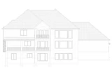 European House Plan - Almeria 10727 - Rear Exterior