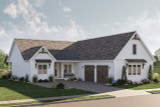 Farmhouse House Plan - Lakeland 72095 - Left Exterior