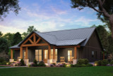 Farmhouse House Plan - Country View 36005 - Right Exterior