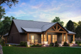 Farmhouse House Plan - Country View 36005 - Left Exterior