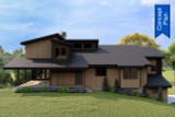Contemporary House Plan - Lakeland 72813 - Rear Exterior