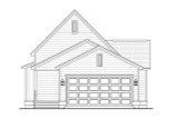 Traditional House Plan - Willow Brook 43045 - Rear Exterior