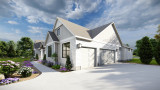 Farmhouse House Plan - 61199 - Right Exterior