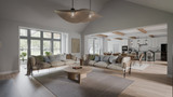Farmhouse House Plan - 61199 - Living Room