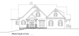 Traditional House Plan - Mountain Lake House 85632 - Front Exterior