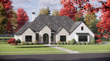 French Country House Plan - 33218 - Left Exterior