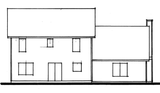 Traditional House Plan - Montague 28061 - Rear Exterior