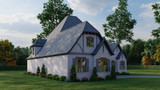 French Country House Plan - St. Austin Place 28694 - Left Exterior