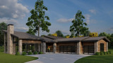 Contemporary House Plan - Alpine Retreat 86398 - Left Exterior