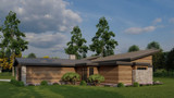 Contemporary House Plan - Alpine Retreat 86398 - Right Exterior