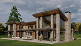 Contemporary House Plan - Alpine Retreat 86398 - Right Exterior
