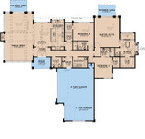Contemporary House Plan - Alpine Retreat 86398 - 1st Floor Plan