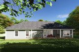 Secondary Image - Traditional House Plan - Rockwood 11846 - Rear Exterior