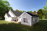 Craftsman House Plan - Fernbank 51155 - Rear Exterior