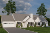 Traditional House Plan - Carriage Hill II 42789 - Left Exterior