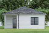Secondary Image - Country House Plan - Nut 96585 - Rear Exterior
